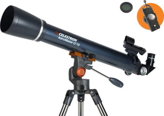 Celestron - Astromaster LT 70AZ with Phoneadapter and Moonfilter