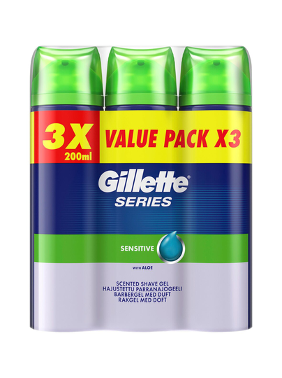 Series sensitive -parranajogeeli 3 x 200 ml