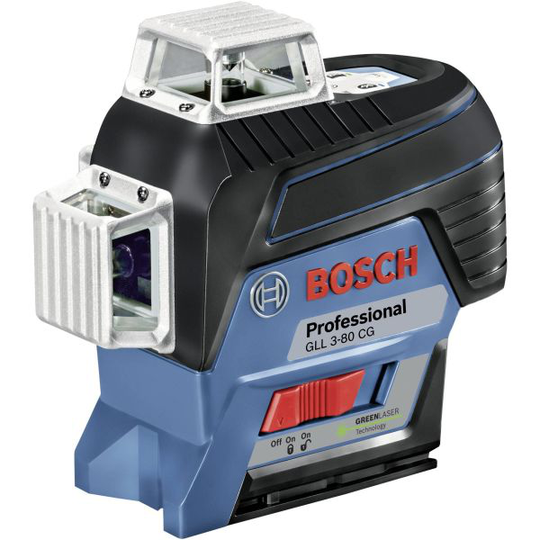 Bosch GLL 3-80 CG Ristilaser sis. 2,0 Ah:n akun ja laturin