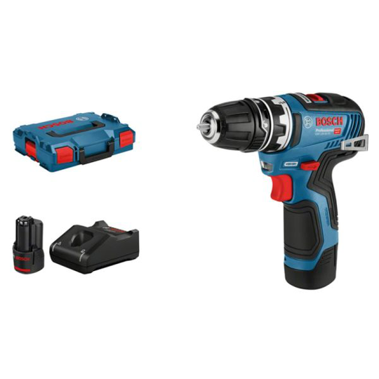Bosch GSR 12V-35 FC Porakone/ruuvinväännin sisältää akun ja laturin