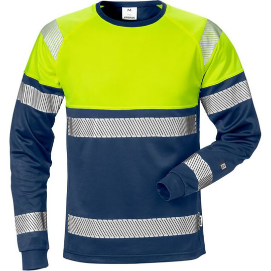 Fristads 7519 THV Neulepaita huomiokeltainen/laivastonsininen 2XL