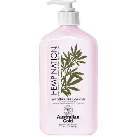 Australian Gold - Hemp Nation Wild Berries&Lavender Tan Extender Body Lotion 535 ml