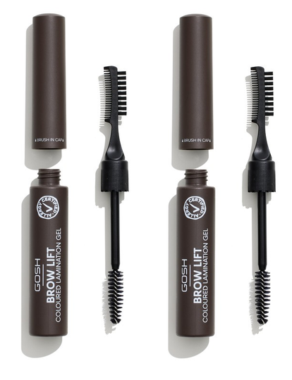 GOSH - 2 x Brow Lift Lamination Gel Dark Brown