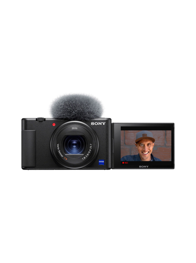 Sony zv-1 -digikamera - musta + tammiale
