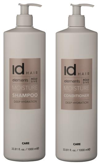 IdHAIR - Elements Xclusive Moisture Shampoo 1000 ml + Conditioner 1000 ml
