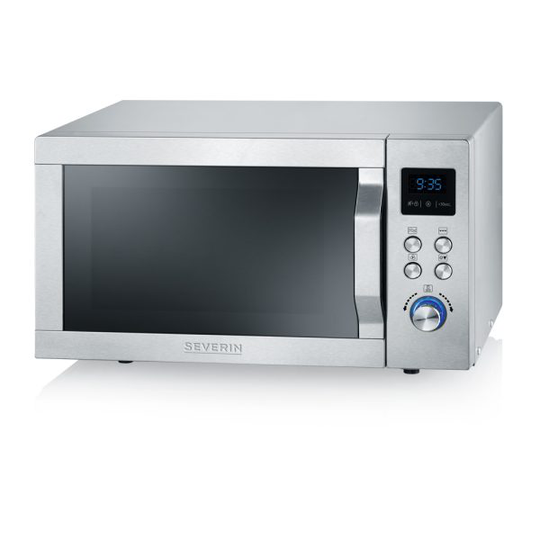 Severin - Microwave w/ceramic plate 900 watts 25 l - Steel (29070)