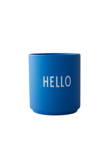 Design Letters - Favourite cups - Cobalt Blue Hello