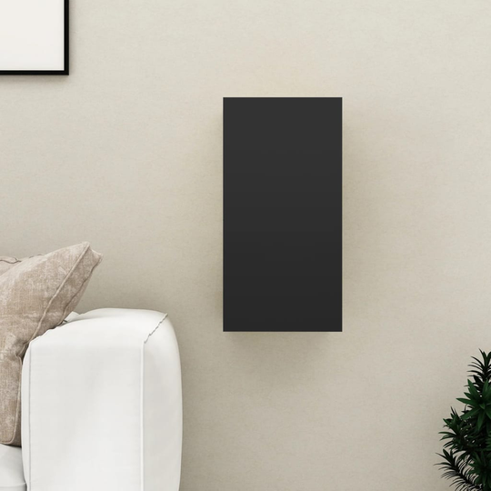 vidaXL TV-taso musta 30,5x30x60 cm lastulevy