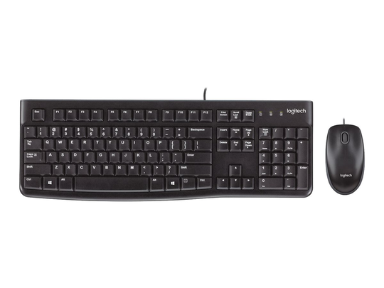 Logitech - MK120 Desktop Set, Black (Nordic)