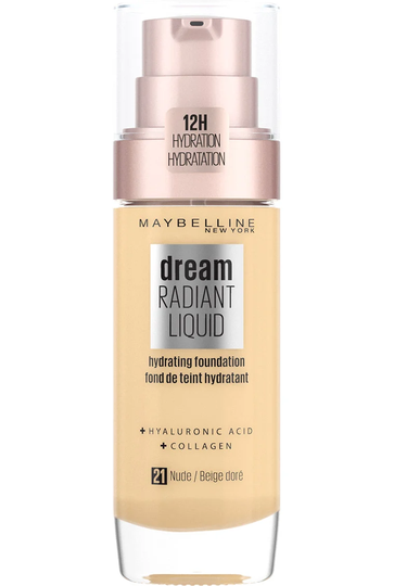 Maybelline - Dream Radiant Liquid Foundation - 21 Nude