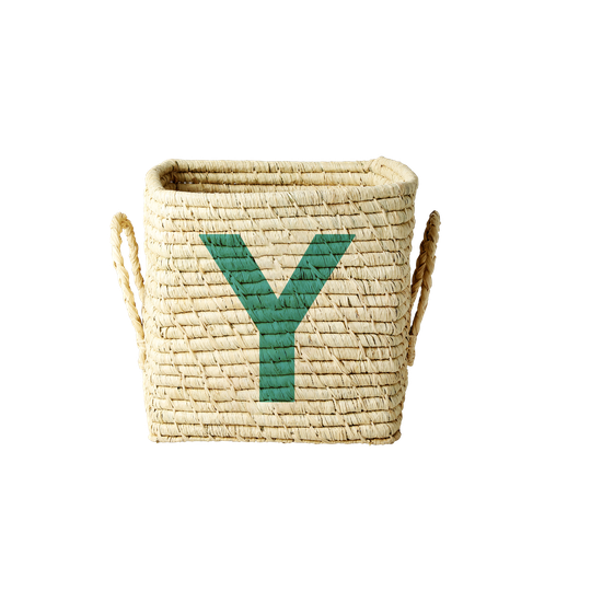 Rice - Raffia Square Basket - Y