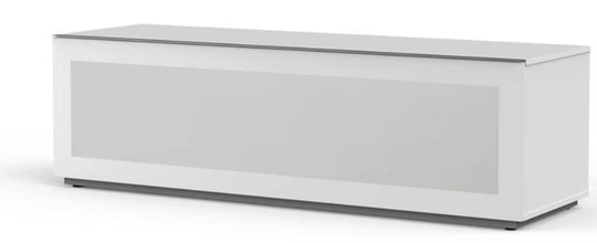 Meliconi MyTV Stand 16050F laitetaso lasiovella, valkoinen
