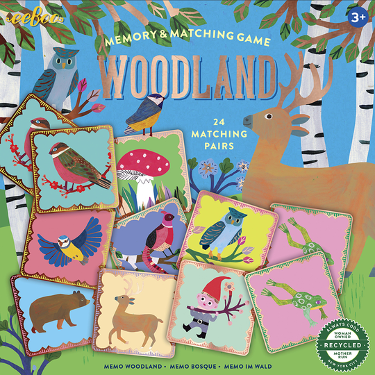 eeBoo - Game - Memory and Matching - Woodland - (EMGWND