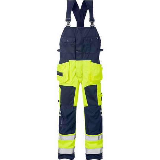 Fristads 1014 PLU Henkselihousut huomiokeltainen/laivastonsininen C50