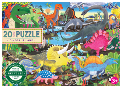 eeBoo - Puzzle 20 pcs - Land of Dinosaurs