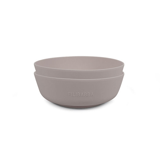 Filibabba - Silicone Bowl 2-Pack - Warm Grey (FI-02272)