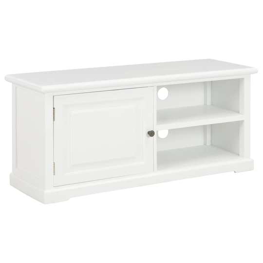vidaXL TV-taso valkoinen 90x30x40 cm puu