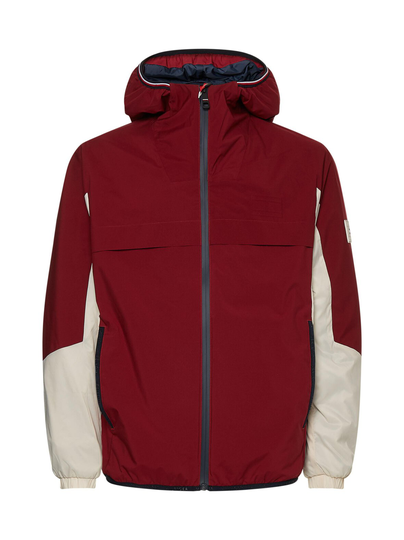 Tech hooded colorblock -takki