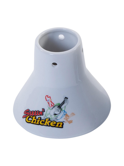 Sittin’ chicken ceramic roaster -paistoteline