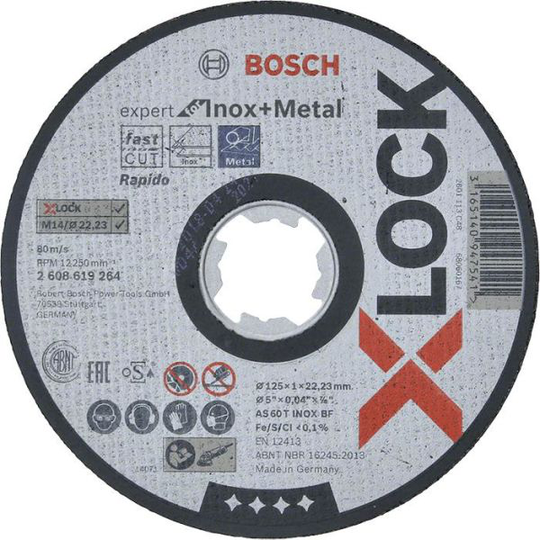 Bosch Expert for Inox + Metal Katkaisulaikka X-LOCK 115 × 1 × 22,23 mm