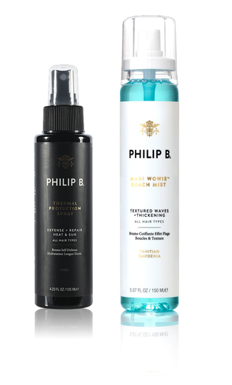 Philip B - Oud Thermal Protection Spray 125 ml + Philip B - Maui Wowie Beach Mist 150 ml