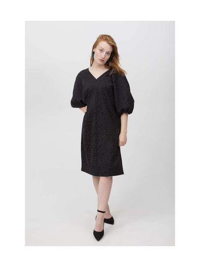Puff party dress, black panther