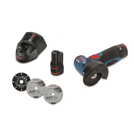 Bosch GWS 12V-76 Kulmahiomakone sisältää akun ja laturin