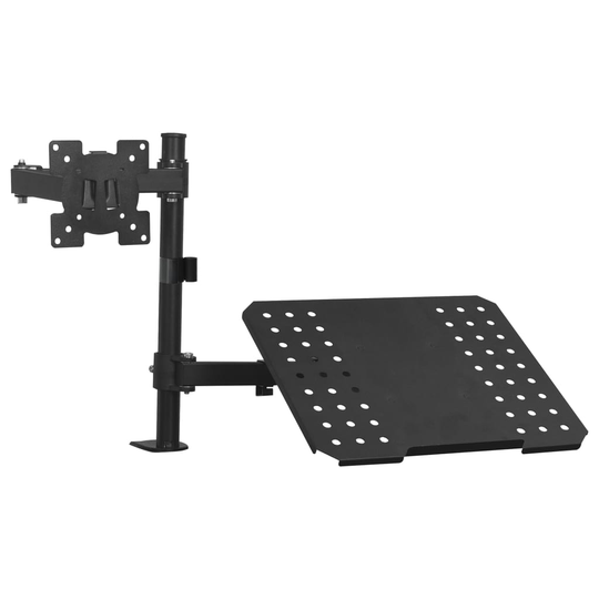 vidaXL Näytön ja kannettavan tietokoneen pöytäteline 13"-23"