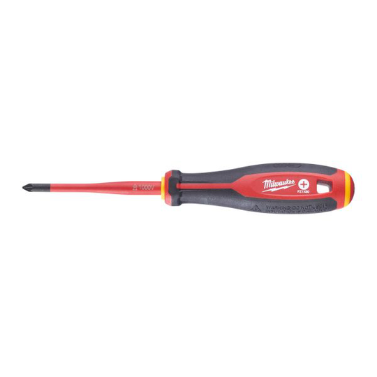 Milwaukee Tri-Lobe VDE Ruuvimeisseli kolmisivuinen pyörimistä estävä kahva PZ1 x 80 mm