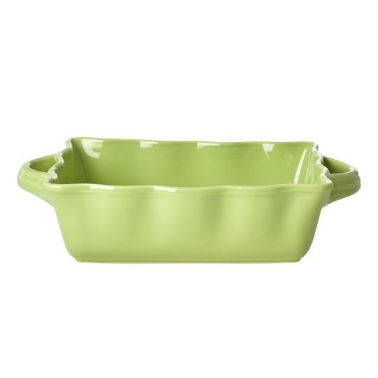 Rice - Stoneware Oven Dish - Neon Green M