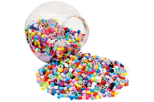 HAMA Maxi Beads - 2,000pcs stackable red bucket (8588)