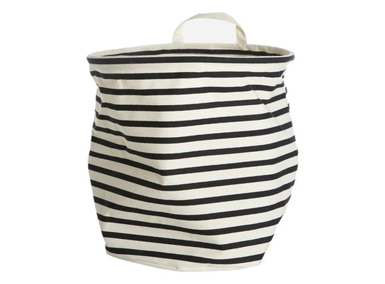 House Doctor - Storage Bag Stripes Medium - Black/White (205720350)