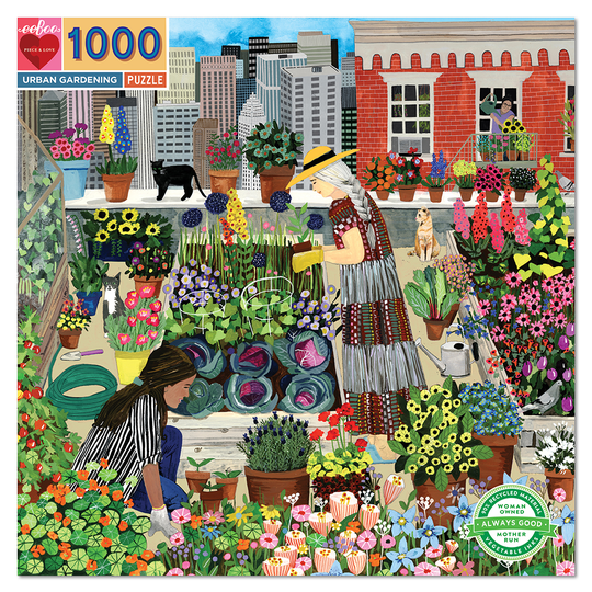 eeBoo - Palapeli - Kaupunkipuutarha, 1000 kappaletta