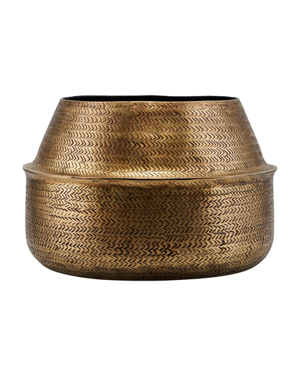 House Doctor - Rattan Flowerpot - Brassfinish (211230800)