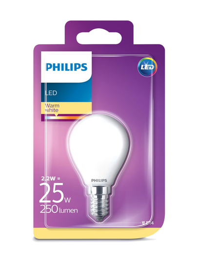 Ledclassic 2,2w (25w) p45 e14 -mainoslamppu