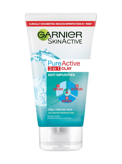 Pure 3 in 1 -kuoriva puhdistusnaamio 150 ml