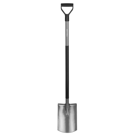 Fiskars Ergo Puutarhalapio puolipyöristetty, teräs