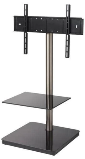 B-Tech BTF800 TV-teline, musta/hopea