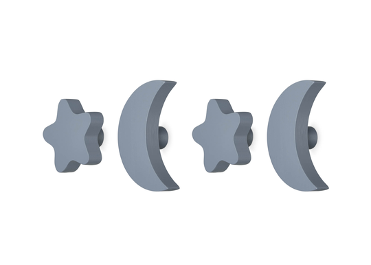Nofred - Stars&Moons Hooks - Blue