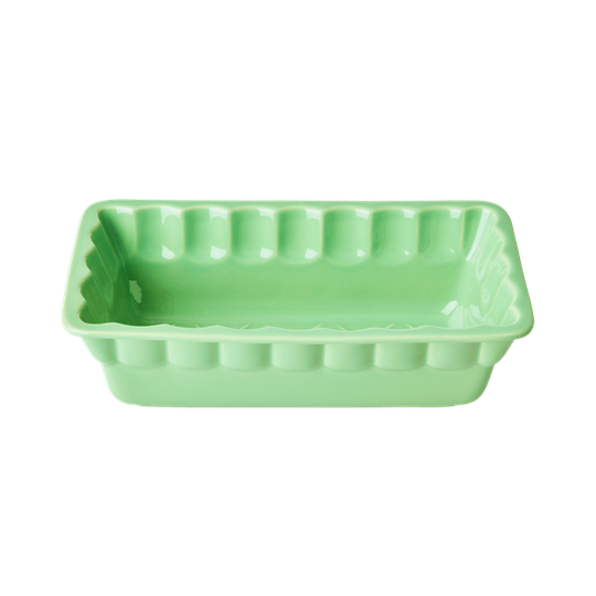 Rice - Stoneware Oven Dish in Green - Medium
