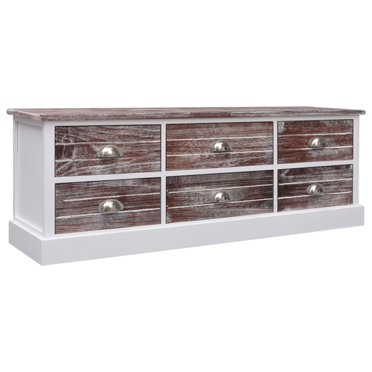 vidaXL Eteisen penkki ruskea 115x30x40 cm puu