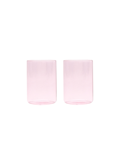 Design Letters - Set of 2 - Favourite drinking glass - Pink