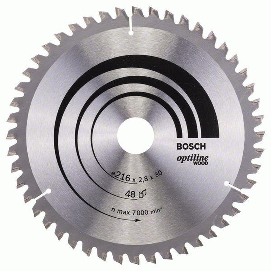 Bosch 2608640641 Optiline Wood Sahanterä 216x2,8x30mm, T48