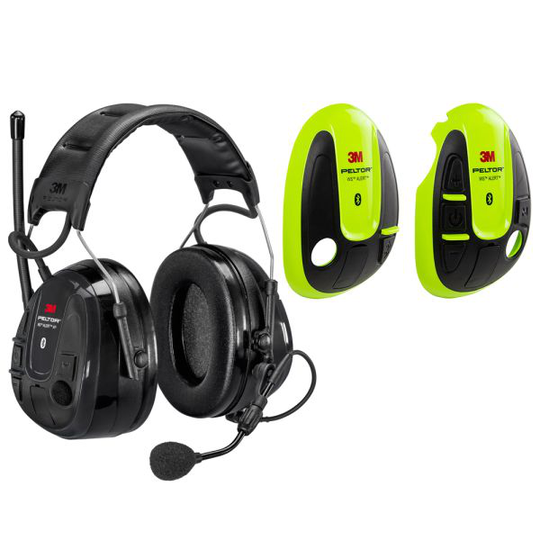 3M Peltor WS Alert XP Kuulonsuojain Hi-viz värikuori, Bluetooth, päälakisanka
