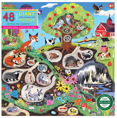 eeBoo - Giant Puzzle 48 pcs - Within the Country