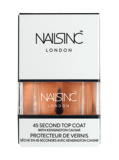 45 second top coat with kensington caviar -päällyslakka 14ml