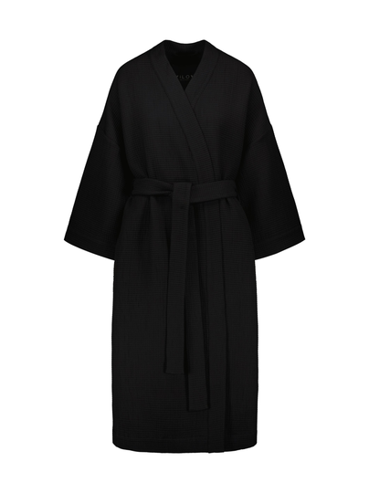 Astoria kimono wrap jacket - black quilted
