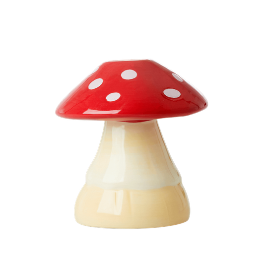 Rice - Ceramic Candle Holder in Mushroom Shape Wide Assorted