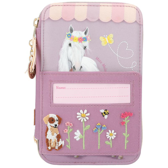 Miss Melody - Triple Pencil Case - Farm House (412357)