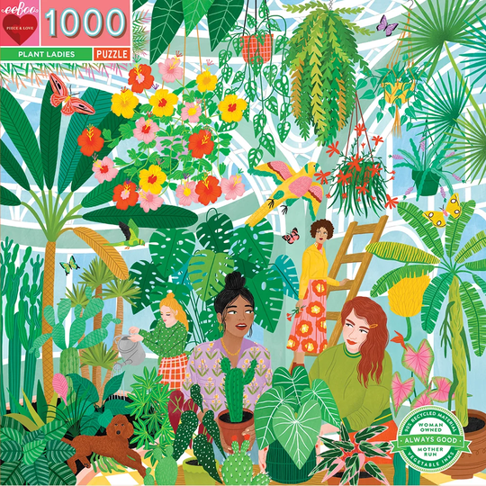 eeBoo - 1000 kpl pyöreä palapeli - vihreät sormet